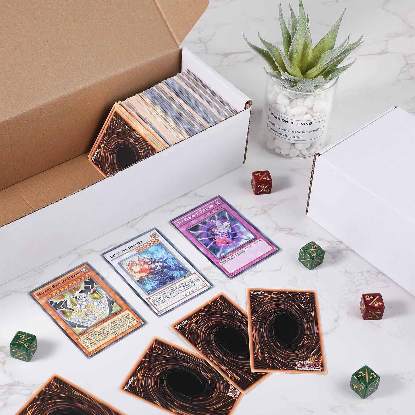 Yexiya 3 Pcs 800-Count Storage Box Card Holders For Trading Cards Sports Card Collector Box Trading Card Organizer For Trading G