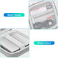 Bovke Carrying Case Compatible With Anbernic Rg35Xxsp Handheld Game Console, Rg35Xxsp Clamshell Retro Games Consoles Flip Hand-Held System Holder With Mesh Pocket For Cables And Accessories, Silver