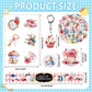 BOIKOKY Alice in Wonderland Party Favors - 98PCS Gift Set with Bracelets, Keychains, Tattoos, Stickers & Pins - Vintage Wonderland Theme
