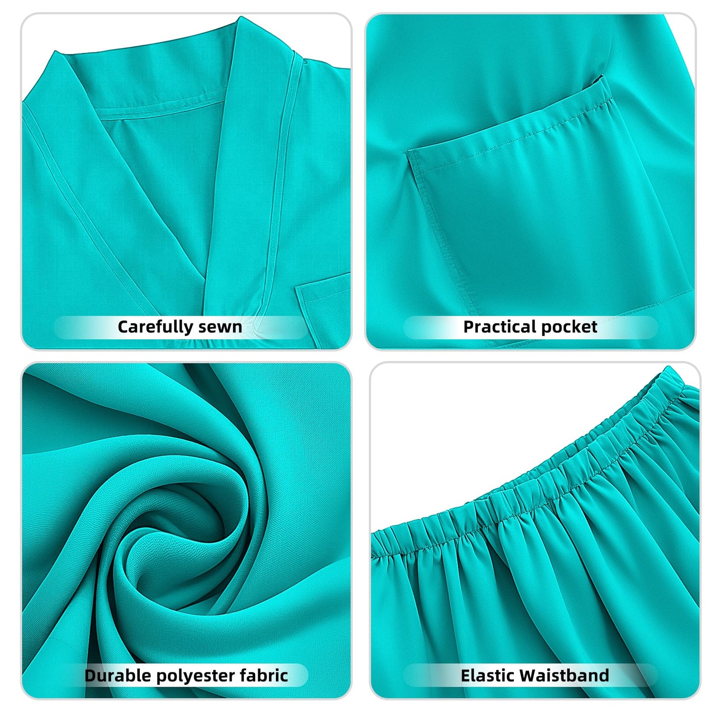 Mizzuco Doctor Costume For Kids,Toddler Nurse Scrubs Halloween Dress Up Cosplay For Boys Girls 3-12 Years (Green, Xxxl-160Cm/10-