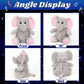 Cuteoy LED Glowing Elephant Nightlight Plush Toy, 10.5" Cotton, Musical Lullabies, Perfect Gift for Kids Boys Girls