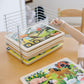 Melissa & Doug Puzzle Storage Rack - Wire Rack for 12 Puzzles, 8.5" x 8.5", Multi, Model 1018, Durable Metal Construction