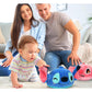 Teluhui Cartoon Reversible Plush - 12 Inch Cartoon Teddy Boy Stuffed Animal Mood Plushie Monster Alien Plush Double-Sided Face P
