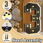 Imprsv Marquee Numbers Black 3Ft: Black Party Decor - Light Up Number 3 Large 3 Feet Tall - Birthday Decorations For Him Her 3Rd