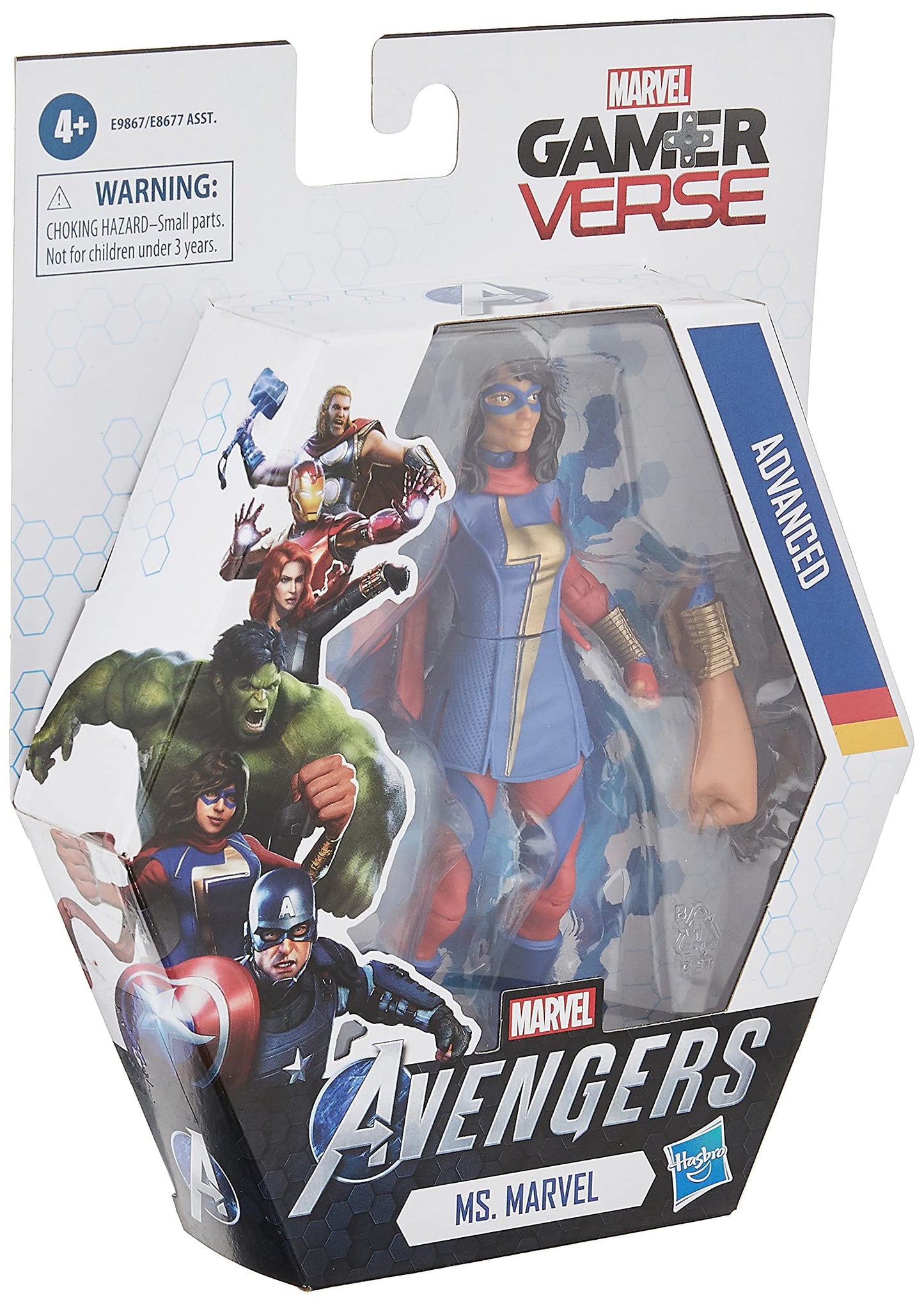 Hasbro Marvel Gamerverse 6-inch Ms. Marvel Action Figure Toy  Advanced protective covering Skin  Ages 4 and Up