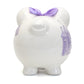 Child To Cherish Ceramic Piggy Bank For Girls, Fairytale Lavender