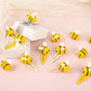 Framendino, 100 Pack Cute Wool Felt Bumble Bees Mini Crafts Bee For Diy Craft Decoration