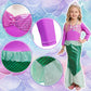 Zaisuifun Princess Dress Up Mermaid Costume Little Girls Mermaid Dress Halloween Cosplay Costumes, Purple, 5-6 Years(Tag 130)