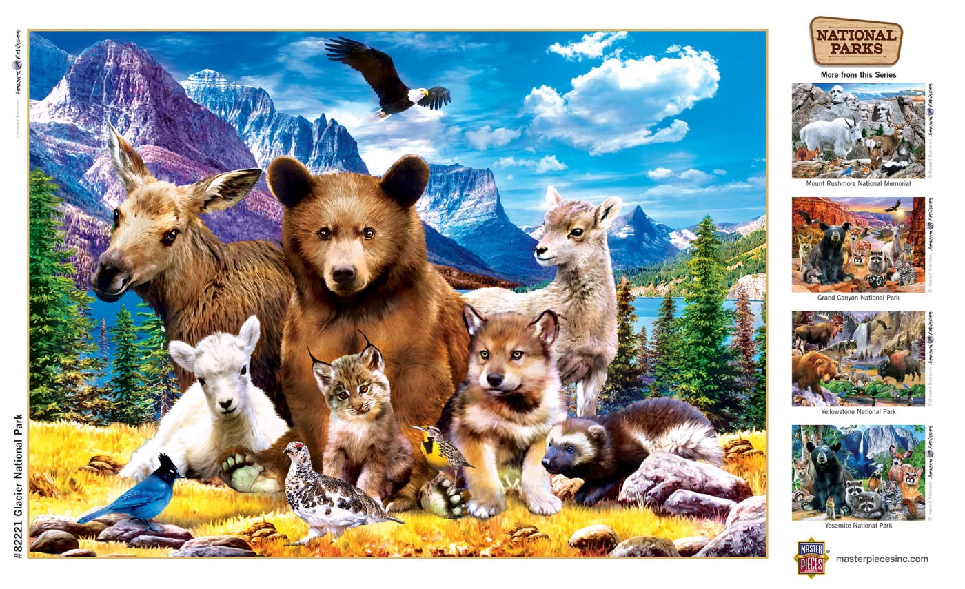 MasterPieces 500 Pieces Jigsaw Puzzle For mature-themeds  Family  Or Kids - Glacier National Park - 15x21