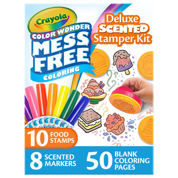 Crayola Color Wonder Mess Free Coloring Set, 50 Blank Coloring Pages, Scented Color Wonder Stamps And Markers, Refill Set