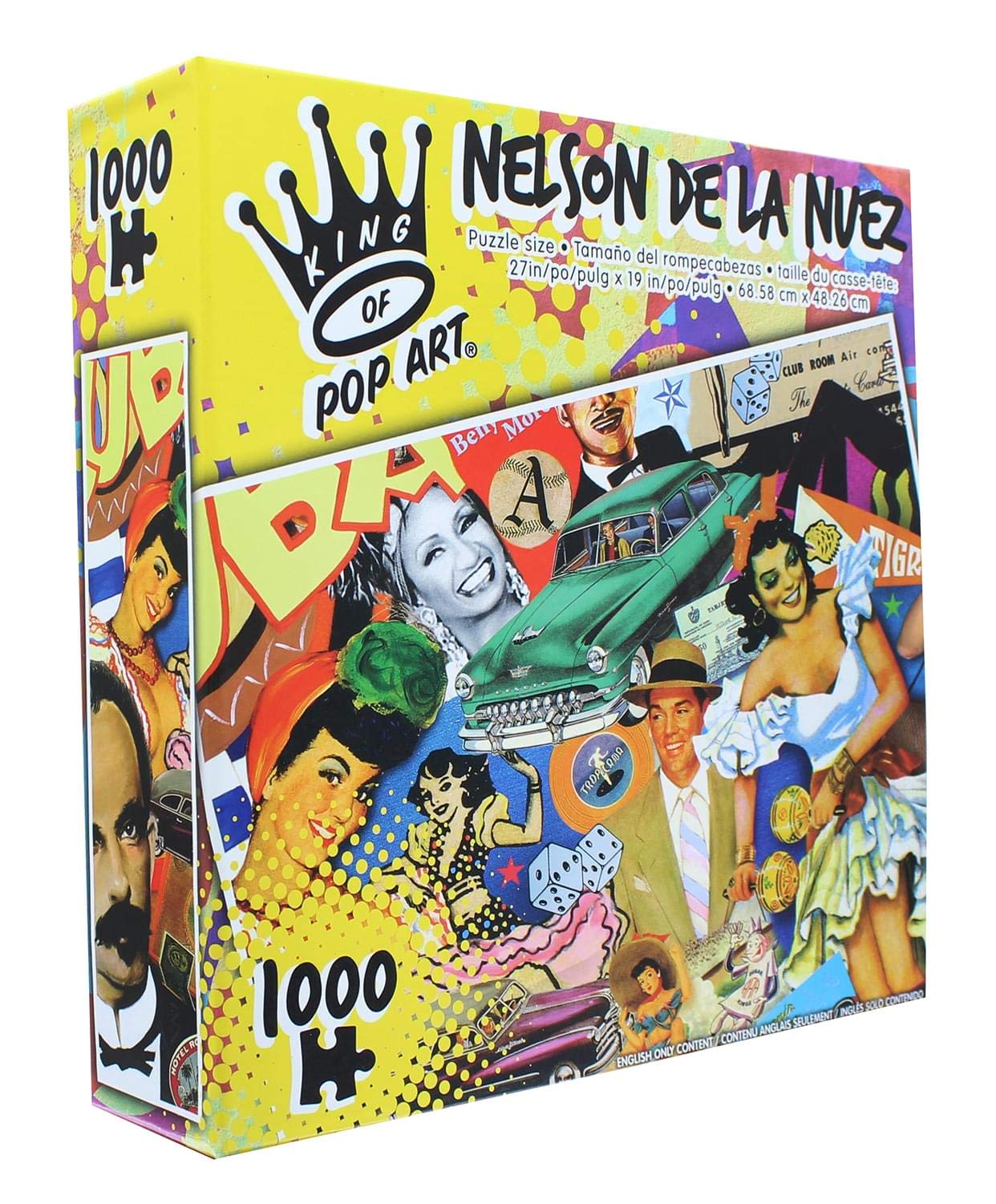 The Canadian Group 1000 Piece Jigsaw Puzzle - Nelson De La Nuez King of Pop Art, Cardboard, Old Havana Design