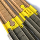 Trainlab Adapters Compatible With Trackmaster (Brown 2009) To Wooden Railway Train Tracks (2Pc) (Yellow)