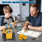 Karei Robot Building Kit - 3 in 1 Excavator & Garbage Truck, 700 Pcs, Remote Control, Plastic, Medium, Yellow, Model A1001