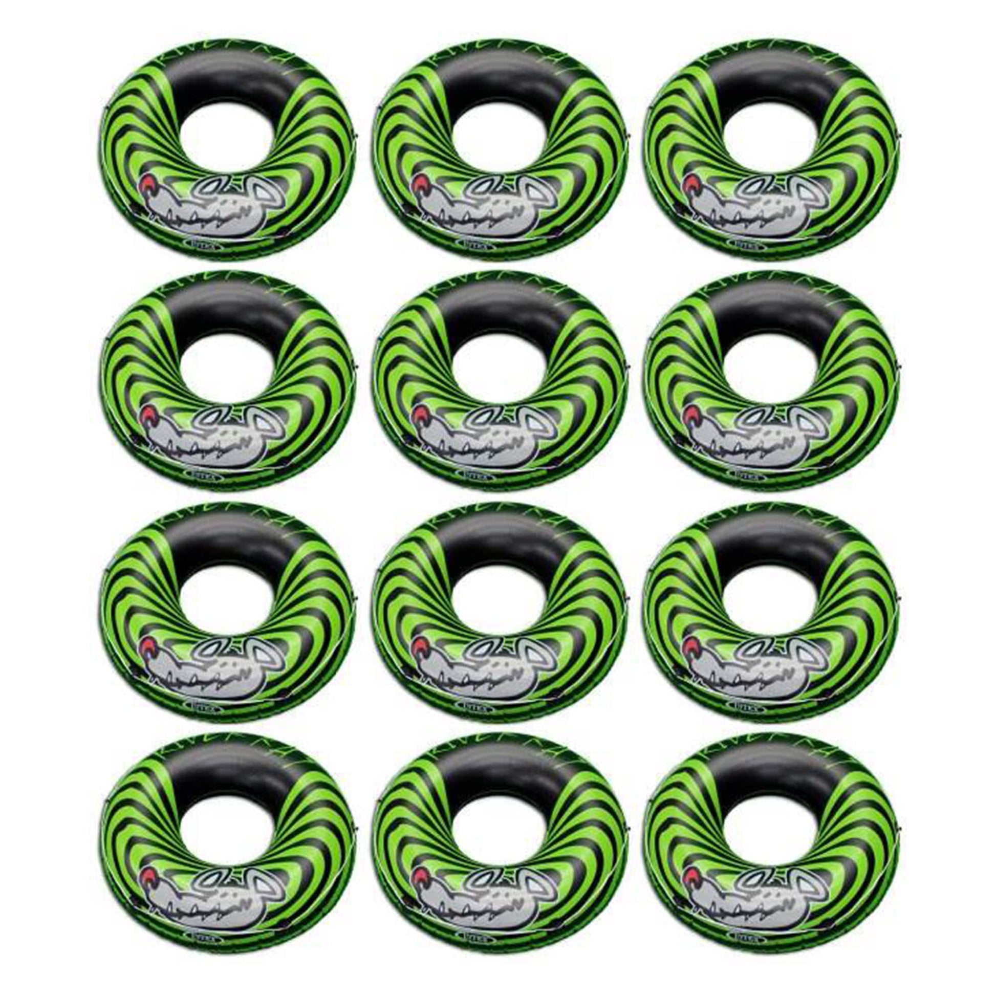 Intex 12-Pack River Rat 48' Inflatable Tubes For Lake/Pool/River | 12 X 68209E