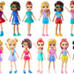 Polly Pocket Doll With Trendy Outfit 2018 Edition Measures Approx. 3.5 Tall (1 Doll)-New