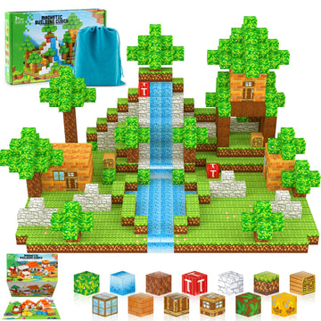 Magnetic Blocks For Kids,Building Toys For Boys & Girls Ages 3-5 6-8 8-12. Stem Learning, Montessori, Fidget, Sensory Cubes. Mag