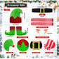 DITAIX Christmas Elf Costume for Boys - 6PCS Santa's Helper Costume - Velvet Elf Outfit Set for Kids Christmas Party (Boys Elf  Medium(8-10 Years))