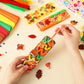 JULBEAR 36 Sets Fall Crafts Kits DIY Blank Foam Decorations Sets Leaf Foam Self-Adhesive Stickers Arts for Kids Autumn Thanksgiv