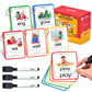 Joycat Sight Words Kids Writing Flash Cards, 220 Dolch & Fry High Frequency Reading Spelling Games Educational Toy For Preschool Kindergarten 3 4 5 Years Old Toddlers 1St 2Nd 3Rd Grade