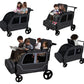 4 Seater Wagon Stroller, Wagon For 2 3 4 Kids Toddler Children Baby Travel Foldable All Terrain Quad Double Triple Tandem Stroll