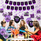Purple 16Th Birthday Decorations For Girls Boys Purple Black 16Th Birthday Banner Hanging Swirls 16Th Birthday Balloons Happy 16Th Birthday Cake Topper For Purple Cheer To 16 Years Party Supplies