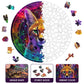 Qiuenisray Wooden Jigsaw Puzzles-Leopard, 200Pcs,11.3X11.3In,Medium,Wooden Puzzles For Adults,Unique Shape Animal Adult Puzzles,