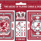 Masterpieces Game Day - NCAA Alabama Crimson Tide 2-Pack Playing Cards & Dice Pack - Officially Licensed Set for mature-themeds and Family