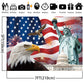 Independence Day Backdrop,7X5Ft 4Th Of July Backdrop American Flag Background Usa Flag Portrait Banner Patriotic Veterans Party Decor Supplies