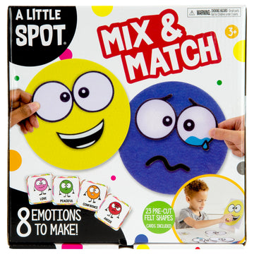 TOMY A Little Spot Kids' Craft Kit - Social Emotional Learning, 2x9.25, Multi, Model L18210, Soft Felt Emotion Spots & Cards