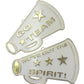 3 Flat Megaphone 2Pc Gold