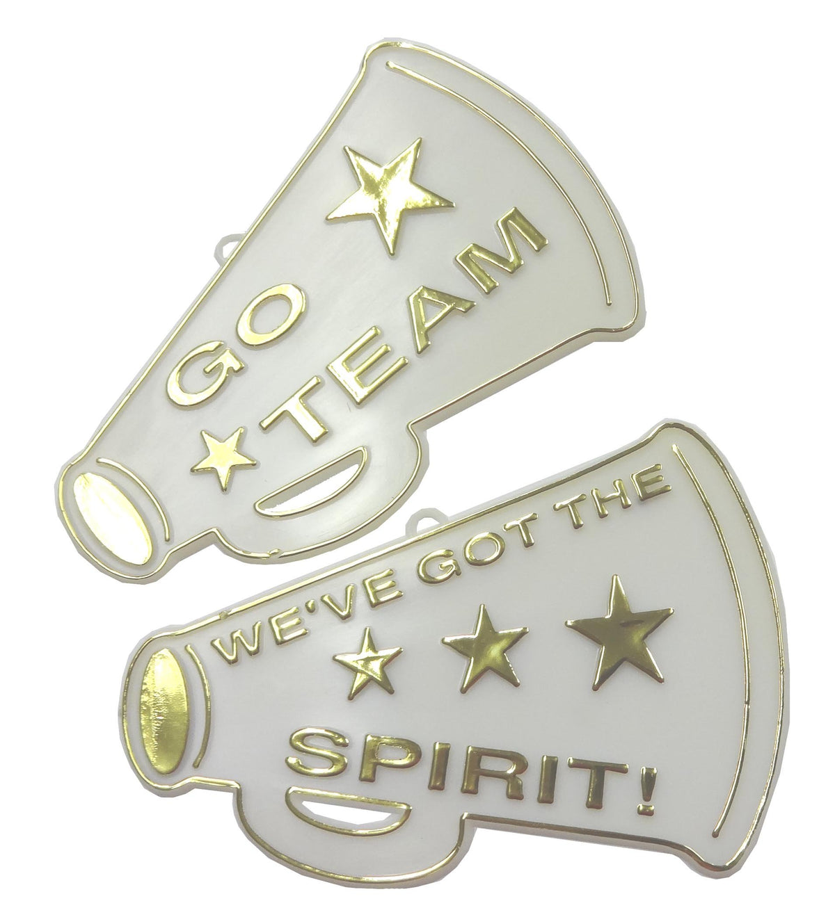 3 Flat Megaphone 2Pc Gold