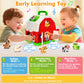 Montessori Toddler Toys for 1 2 3 Year Old Boys Girls, Musical Farm Animals Barn Toy with Sound & Light, Learning Toys for Toddl
