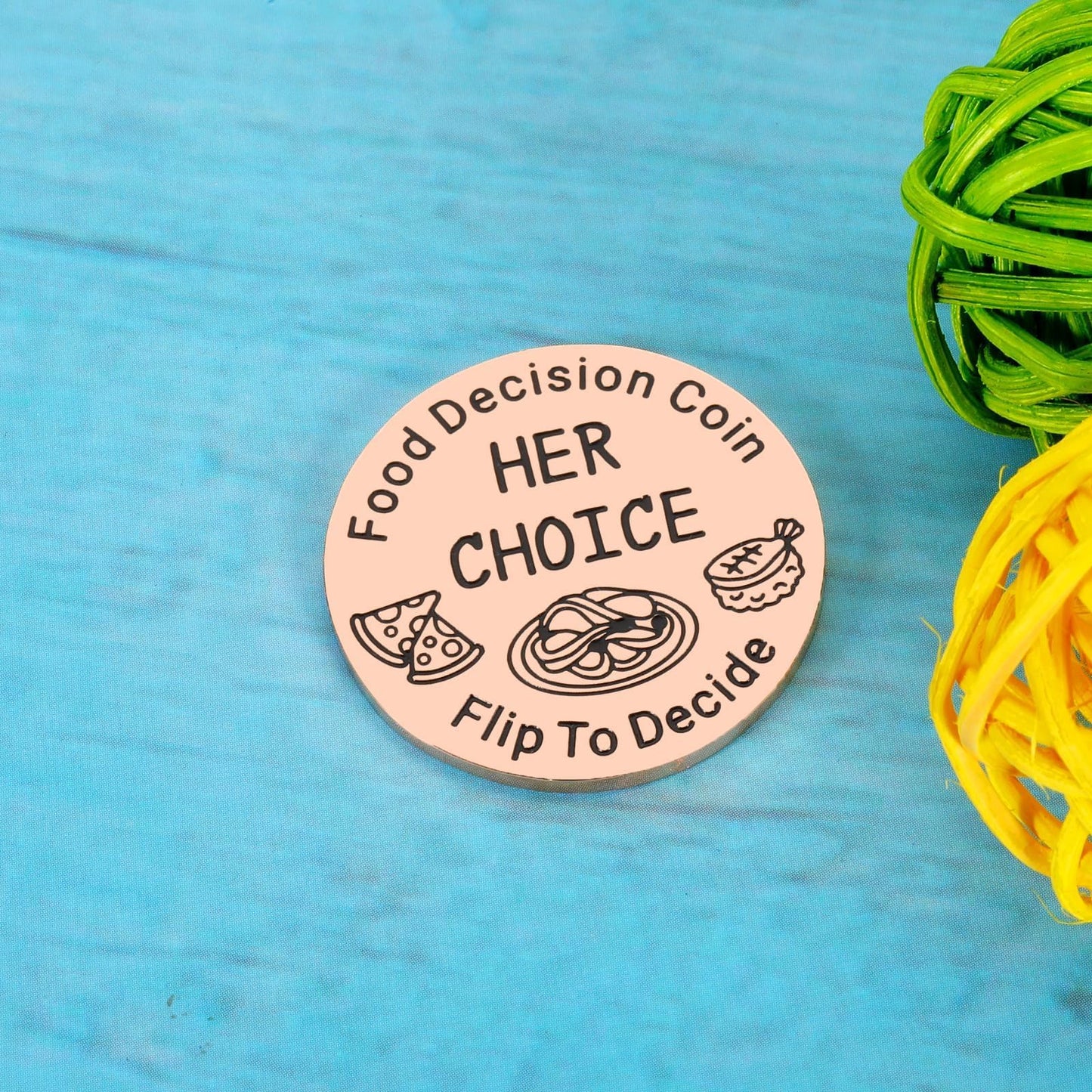 Girlfriend Valentines Day Gifts, Food Decision Coin, Vanlentine Gifts For Couples, Stocking Stuffers For Ladies, Valentines Day