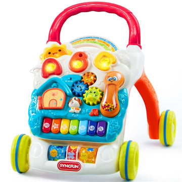 Syncfun Baby Learning Walker, 2 In 1 Sit To Stand Learning Toys, Baby Toys 6-12 Months, Educational Toys For 1 Year Old, Push Wa