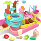 Play Sink With Running Water, 4-In-1 Water Table Toy With Slide Track, Magnetic Fishing Game Floating Toys For Water Play For Ki