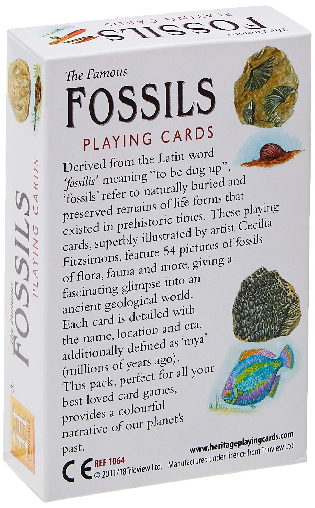 Fossils Set Of 52 Playing Cards + Jokers (Hpc)