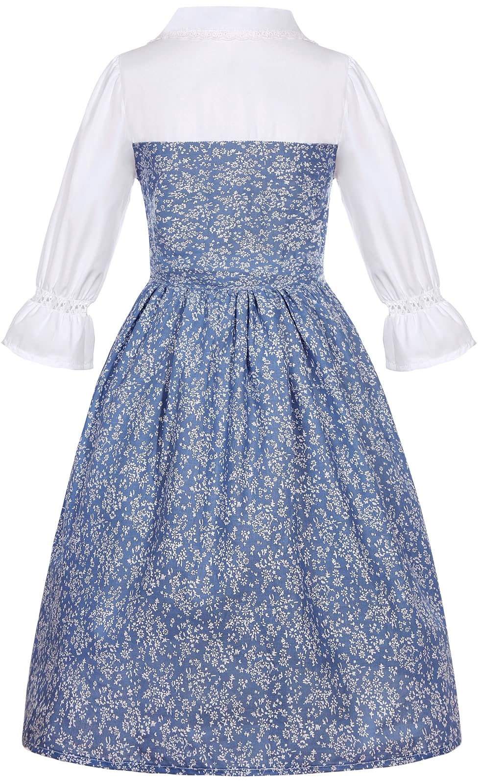 SIZGAROOT Colonial Costume Girls Pioneer Girl Costume Prairie Dress with Bonnet (7-8 Years)