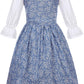 Sizgaroot Colonial Costume Girls Pioneer Girl Costume Prairie Dress With Bonnet (5-6 Years)