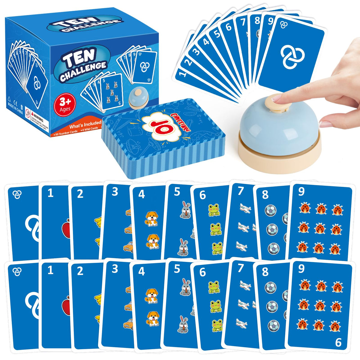 HugHush Math Games for Kids,Addition & Subtraction Games,Educational Learning Games Flash Card Gifts for Boys and Girls Ages 5 6