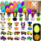 Nmks 72 Pcs Easter Egg Fillers With Transformer Toys Inside, Toys For Ages 5-7 4-8 8-13 Easter Basket Stuffers Fillers With Glow