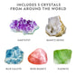 National Geographic Mega Crystal Growing Kit For Kids- Grow 8 Crystals With Light-Up Stand, Science Gifts For Kids 8-12, Crystal Making Experiment, Science Kit For Girls And Boys
