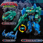 Quantum Heroes Dinoster Transforming Toys, 2-In-1 Transforming Robot Stego Blast Wing, 6.7-Inch Action Figure Children'S Robot T