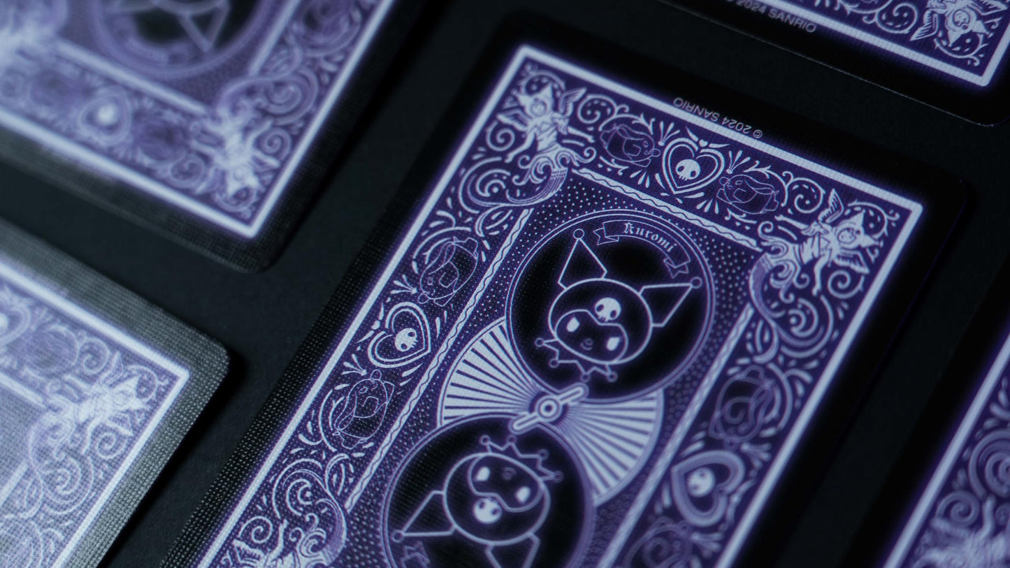 Bicycle Kuromi Sanrio Playing Cards, Black, Pink And Purple, 1 Deck