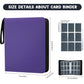 9 Pockets Trading Card Binder  HYMENEX 900 Pockets Baseball Card Binder with Sleeves and Zipper for Game Sports Cards and Kids Organized (Purple)