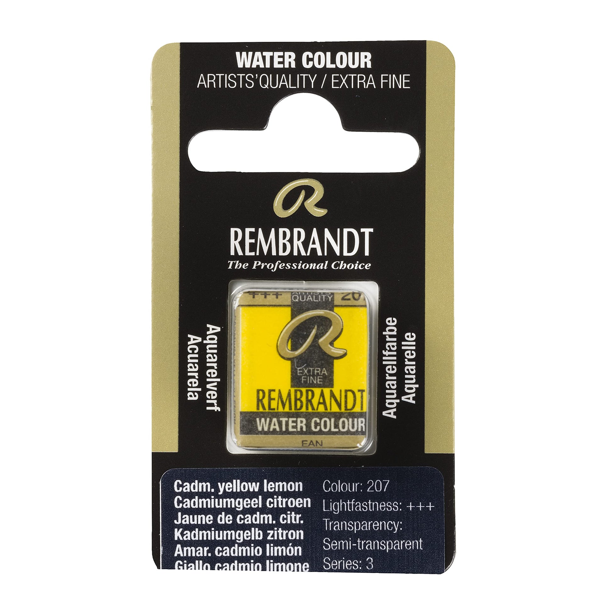 Rembrandt Watercolour Pan Cadmium yellow lemon 207 (05862071)