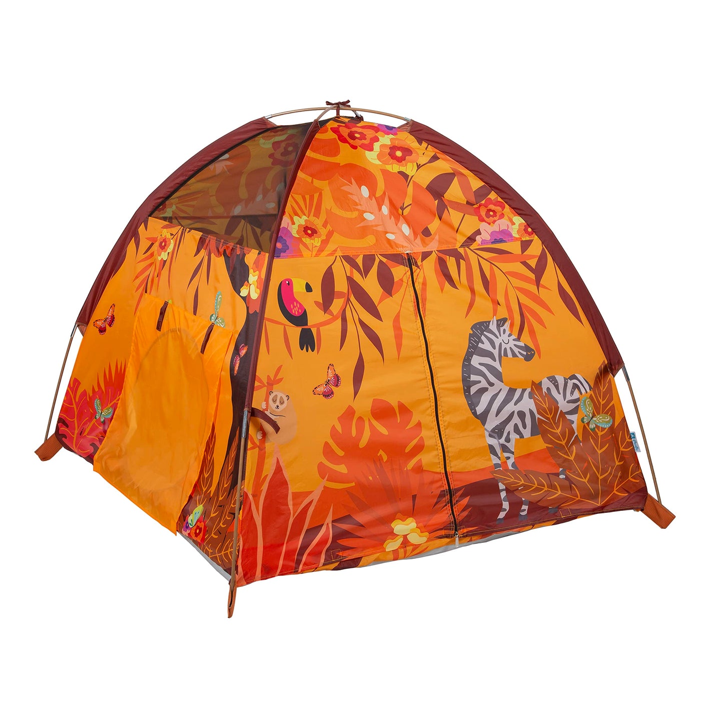 Pacific Play Tents 20428 Sunrise Safari Tent + Tunnel Combo 48'' X 48'' X 42''