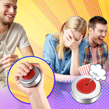 Zomiboo Fart Machine Remote Noise Maker Funny Gag Sound Machine Infrared Controlled Farting Toys Practical Joke Toys Prank Game Prop For Party, Performance(Round)