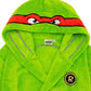 Teenage Mutant Ninja Turtles Boys Hooded Bathrobe Kids Superhero Dressing Gown In Green Cosy Comic Fleece Children Toddlers