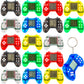 Conagel 18 Pack Mini Video Game Keychain Small Gamepads Keychains for Video Game Party Favors Birthday School Party Gifts, Color
