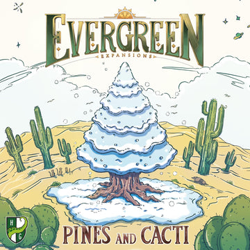 Horrible Guild: Evergreen: Pines And Cacti Expansion - Set Of 2 Modular Expansions, Tree Growing Abstract Strategy Board Game, A